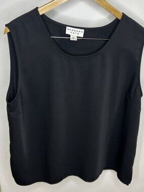 Barbara Katz‎  Sleeveless Tank Top Black Women's Size XL